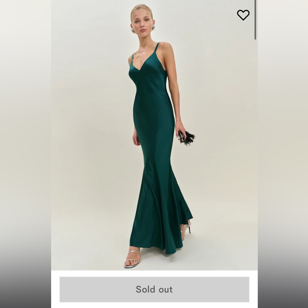 NWT! Tyler Satin Dress Green - Size 4